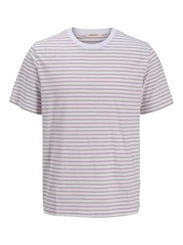 JACK & JONES Jorcanggu Stripe Tee Ss Crew Neck - Mode & Vêtements Amazon Allemagne à 6.68€