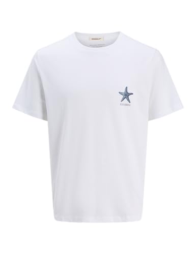 JACK & JONES Jorcanggu Illu tee SS Crew Neck, Blanco... - Amazon Espagne à 5.77€