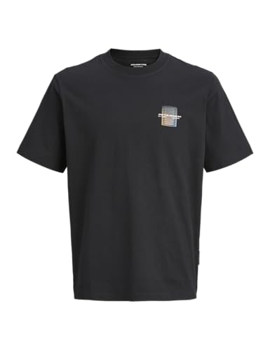 JACK & JONES Jcocalma Front Print Tee SS Crew Neck, Nero, L - Mode & Vêtements en promo à 14.97€