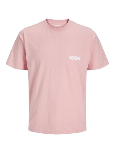 JACK & JONES Camiseta para Hombre con Logo, Pink Icing, S - Mode & Vêtements Amazon Espagne à 11.75€