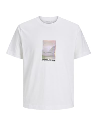 JACK & JONES Jcosago Photo Slub tee SS Crew Neck, Blanco... - Amazon Espagne à 6.37€