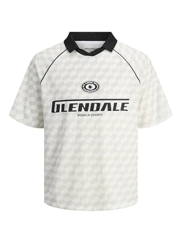 JACK & JONES Jcoretreat AOP Mesh Open Collar Polo SS, Cloud... - Animalerie en promo à 6.99€