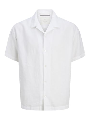 JACK & JONES Camisa de Hombre de Corte Holgado, Blanco... - Amazon Espagne à 14.21€