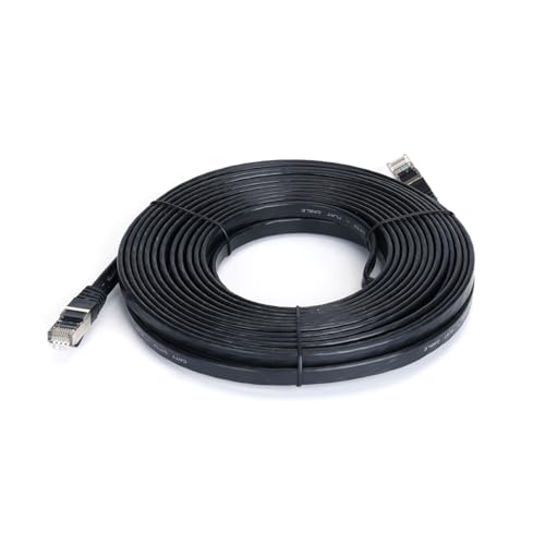 VoltShine CAT7 patch cable of 10 meters in elegant black... - High-Tech & Électronique Amazon Royaume-Uni à 5.42€