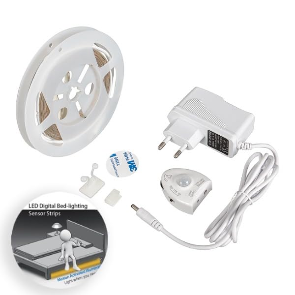 VoltShine Kit Tira de LED 12V DC SMD2835, 1.20 metros... - Amazon Espagne à 8.94€