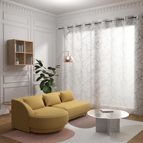 Soleil d'ocre Louane, Visillo con Ojales Especial para... - Bricolage & Outils en promo à 12.10€