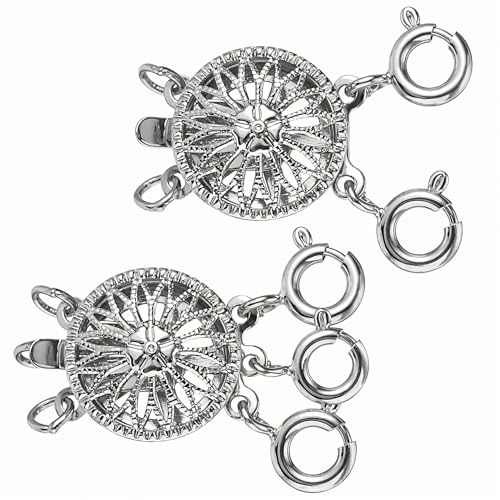 Oruola Lot de 2 séparateurs de colliers en argent pour... - Bijoux & Montres en promo à 5.29€
