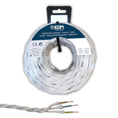Parallelo in tessuto intrecciato bianco da 3 x 2,5 mm... - Bon plan à 40.16€