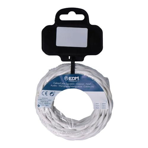 Carrete de cable textil trenzado H03VV-F 2 x 0,75 mm², 5 m... - High-Tech & Électronique en promo à 6.62€