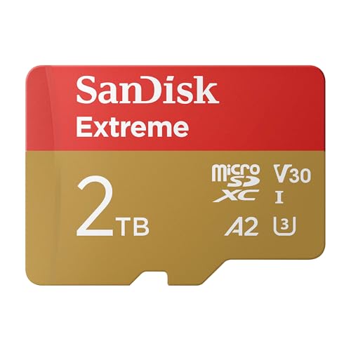 SanDisk Extreme 2TB microSDXC card + SD adapter (For Action... - High-Tech & Électronique en promo à 491.99€