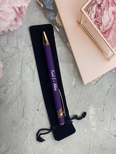 Custom pen personalised Pens, Free velvet pen case, Group... - Fournitures Bureau Amazon Royaume-Uni à 1.99€