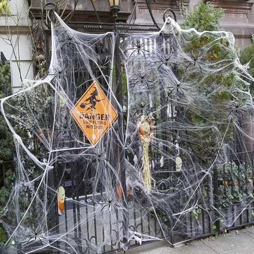 Toile d'araignée décorative d'Halloween - 200 g - Blanc... - Home & Kitchen Amazon France à 4.42€
