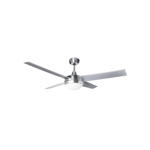 Brightium Ventilador de techo DC cromado con lámpara LED, 4... - Amazon Espagne à 77.31€