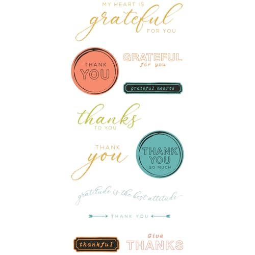 Sizzix Clear Stamps w/Framelits Die Thankful Sentiments by... - Home & Kitchen Amazon UK à 4.50€