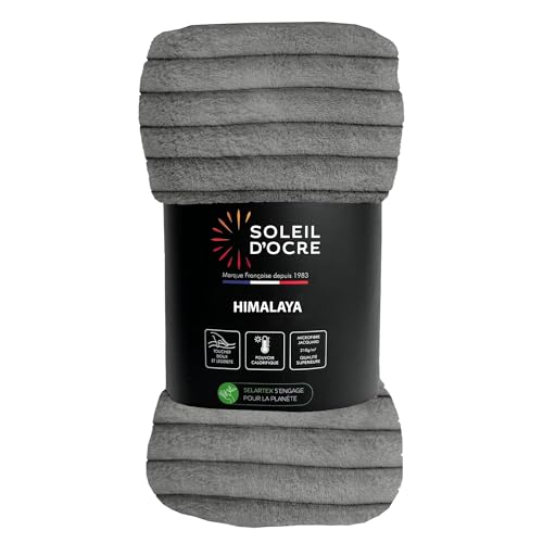 Soleil d'ocre Himalaya, Manta de Franela y Terciopelo, 120... - Amazon Espagne à 8.52€
