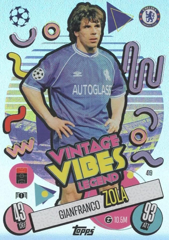 Match Attax 2024 2025 Gianfranco Zola Vintage Vibes Trading... - Auto & Moto Amazon Royaume-Uni à 1.99€