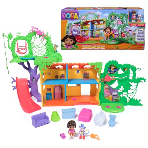 Dora - Interaktives Tropenwald-Haus – 2 Figuren & 8 Zubehör... - Jouets & Jeux Amazon Allemagne à 34.98€