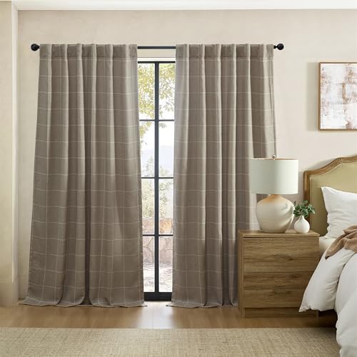 Elrene Home Fashions Sawyer Windowpane Plaid Blackout... - Maison & Cuisine en promo à 23.30€