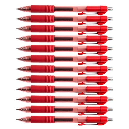 D.RECT Stylo Gel Rouge 12 Pièces - Stylo à Bille... - Auto & Moto Amazon France à 11.07€