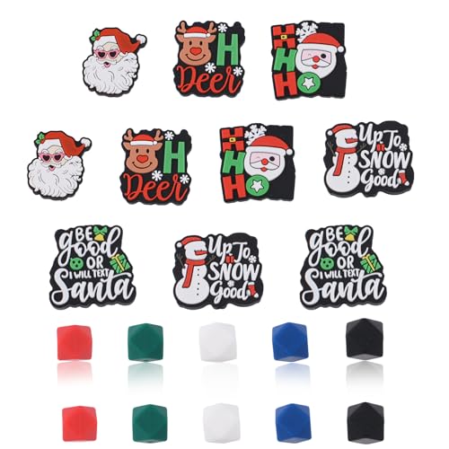 URROMA 20 St點k Weihnachts-Silikonperlen lose Perlen mit... - Maison & Cuisine Amazon Allemagne à 3.09€