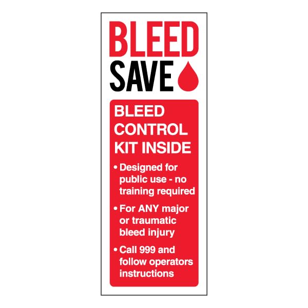 Bleedsave Señal de seguridad autoadhesiva de vinilo para... - Auto & Moto en promo à 3.71€