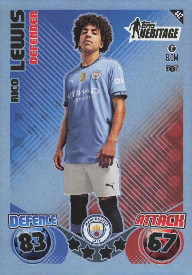 Match Attax 2024 2025 Rico Lewis Heritage Trading Card - Auto & Moto Amazon Royaume-Uni à 1.99€