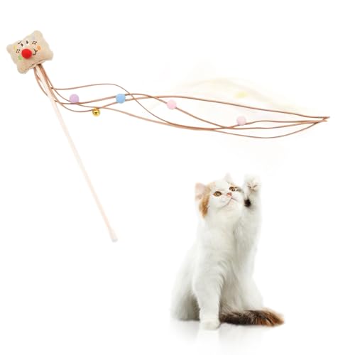 LuckyOpt Jouet mural en peluche pour chat - Avec cloche et... - Jouets & Jeux Amazon France à 5.59€