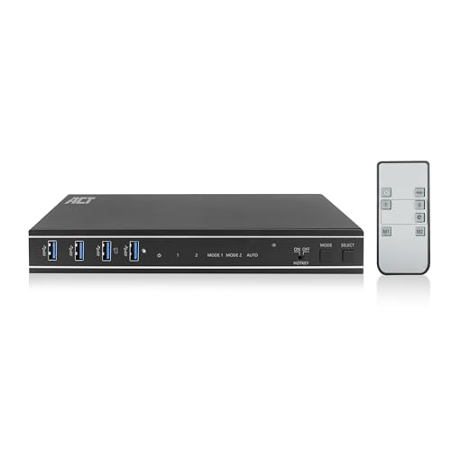 ACT KVM Switch 2 PC 2 Monitore, 4K@60Hz, HDMI Switch... - Tech & Electronics Amazon Germany à 78.85€