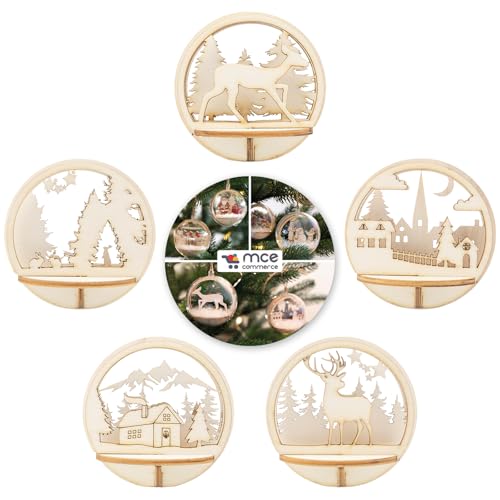 5 Motive Holz Steckteil "Winterwald" für MCE-Commerce Acryl... - Maison & Cuisine Amazon Allemagne à 5.58€
