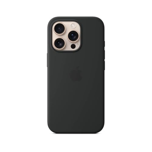 Apple iPhone 16 Pro Silicone Case with MagSafe - Black... - High-Tech & Électronique Amazon Royaume-Uni à 5.97€