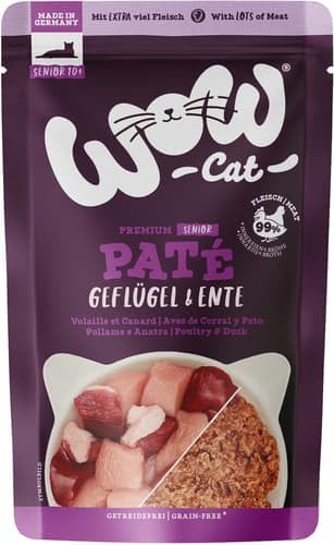 WOW CAT SENIOR Geflügel & Ente (0.12 kg) - Animalerie Amazon Allemagne à 1.79€
