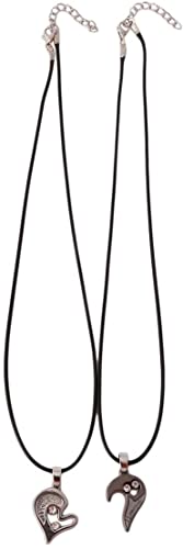 Collana di Coppia con Ciondolo a Forma di Cuore Spezzato da... - Bijoux & Montres Amazon Italie à 1.19€