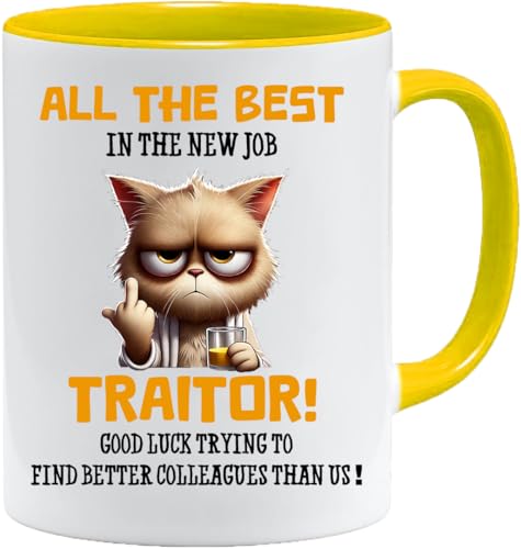 Lustige Abschiedsgeschenke | Verräter-Tasse | All The Best... - Home & Kitchen Amazon Germany à 10.55€