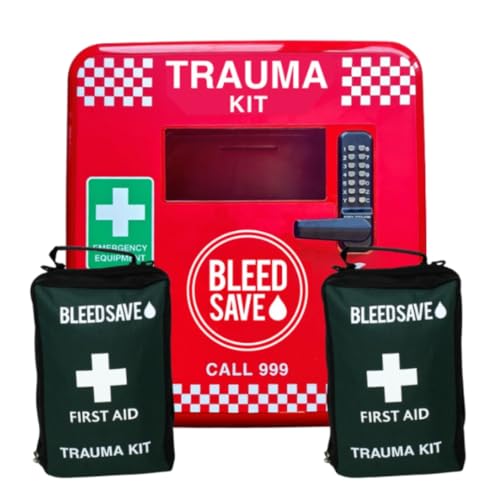 BLEEDSAVE Trauma Kit Cabinet with 2 x Pact Public Access... - Sports & Fitness Amazon UK à 189.77€
