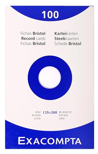 Exacompta - Réf. 13303E - Carton de 12 étuis de 100 fiches... - Auto & Motorcycle Amazon France à 22.97€
