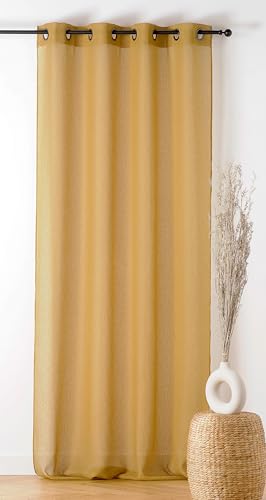 LINDER - Voilage Bouclette - Finition Œillets Couleur Canon... - Maison & Cuisine Amazon France à 14.91€