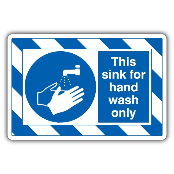 V Safety This Sink For Hand Wash Only - ExtraViz 350 x 250... - Home & Kitchen Amazon UK à 4.21€