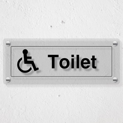 V Safety Disabled Toilet – 450 x 150 mm – acrilico Perspex... - Fournitures Bureau en promo à 16.57€
