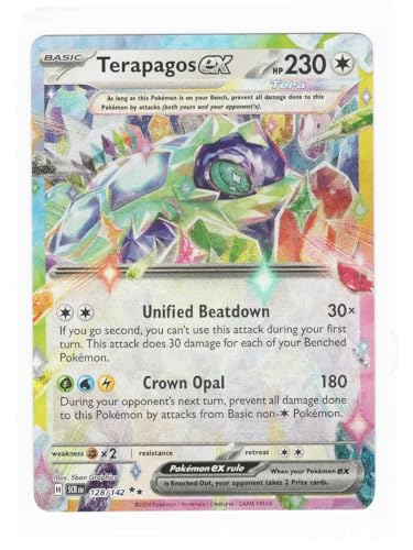 Pokemon - Terapagos ex 128/142 - Stellar Crown Double Rare... en promo à 13,97€ (-84%) sur Amazon FR