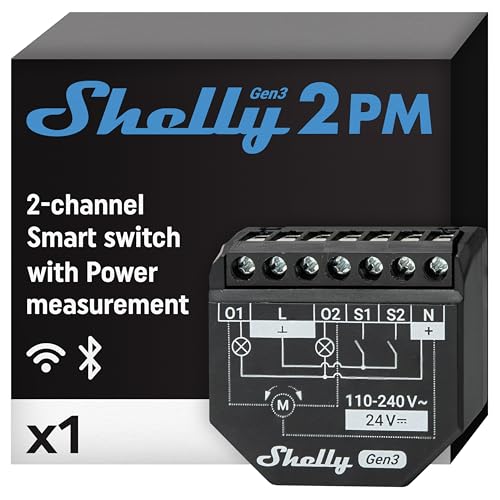 Shelly 2PM Gen3 - Relé Interruptor de Persiana Inalámbrico... - High-Tech & Électronique Amazon Espagne à 20.33€