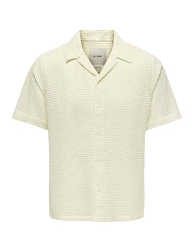 ONLY & SONS Onssavier Waffle SS 0326 - Camiseta, Blanco... - Mode & Vêtements Amazon Espagne à 8.80€