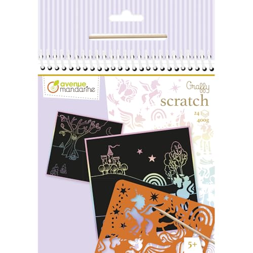 MY MANDARINE GY161C - Un carnet Graffy Scratch de 24 cartes... - Jouets & Jeux Amazon France à 7.21€