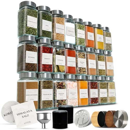 KITCHI Tarros de especias con bandeja para esparcir [24 x... - Toys & Games Amazon Spain à 27.94€
