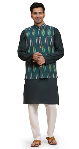 SKAVIJ Pijama Kurta regular de algodón para hombre con... - Mode & Vêtements en promo à 86.14€