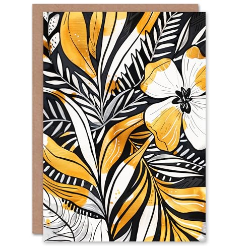 Artery8 Greeting Card Plant Lover Fern Flower Bloom Black... - Jardin & Extérieur Amazon Royaume-Uni à 2.04€