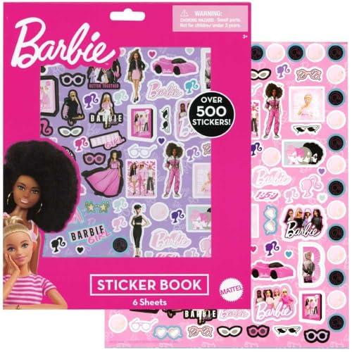 Barbie Stickerbuch - 6 Blatt, über 500 Aufkleber - Jouets & Jeux en promo à 6.60€