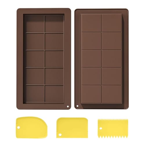 QFEHTHSK 2 Uds Moldes Rectangulares para Chocolate, 3 Uds... - Bricolage & Outils Amazon Espagne à 5.13€