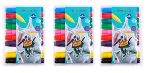 TerCasa 998702-2 Textilmarker Sets 3x 10er zum Bemalen von... - Amazon Germany à 8.77€