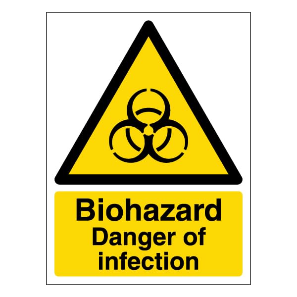 V Safety Biohazard Danger of Infection - Portrait 150 x 200... - Deal du jour à 2.52€