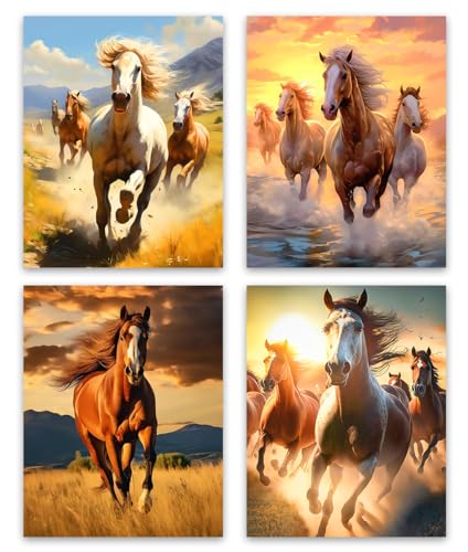 ZHAXFA Wild Horses Posters Modern Animal Picture Canvas... - Amazon Royaume-Uni à 1.00€